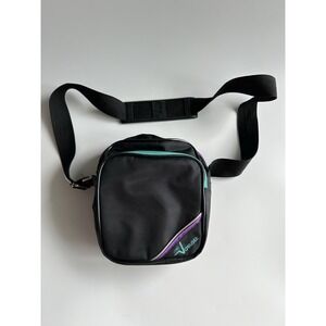 Lebo Voyager Vintage Padded Camera Bag Shoulder Bag Black Purple Teal READ